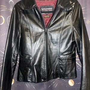 Wilson Women's Sleek Black Leather Jacket